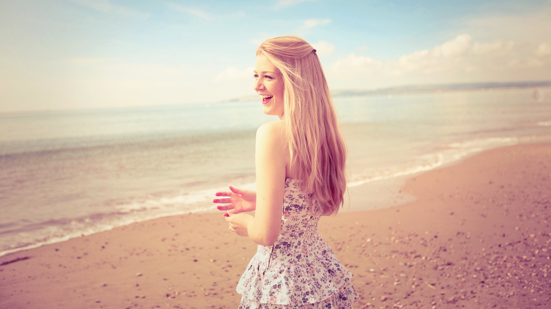 A happy, carefree woman who has cured her vaginal thrush